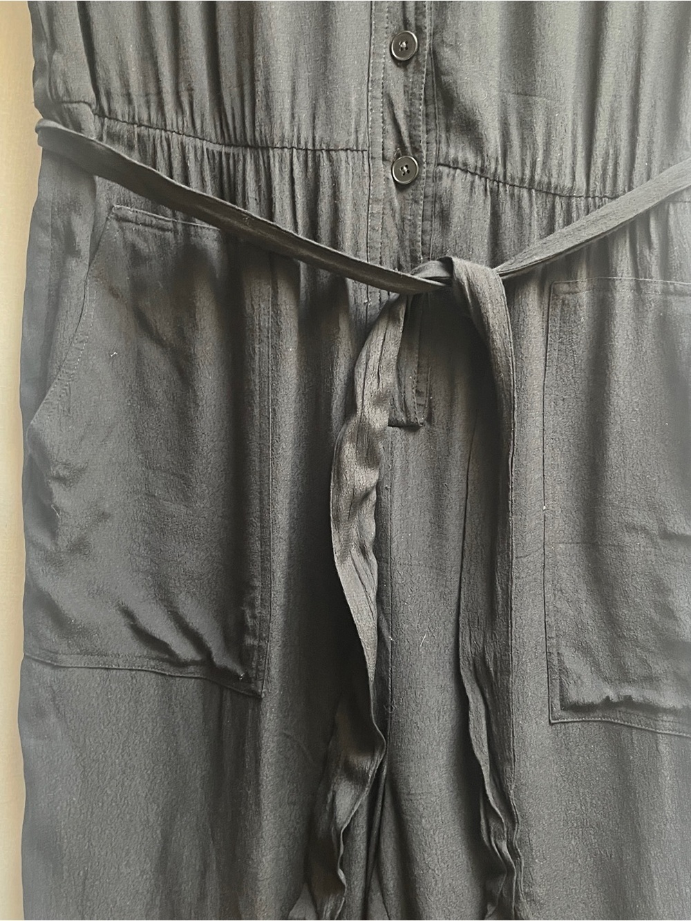 Frank And Oak Commuter Button Front Short Sleeve Shirt Jumpsuit Large - Picture 7 of 16